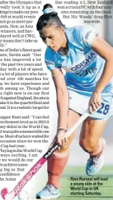  ??  ?? Rani Rampal will lead a young side at the World Cup in UK starting Saturday.