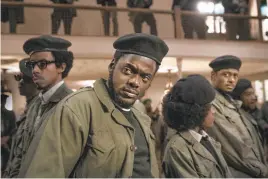  ?? HBO MAX ?? From left, Darrell Britt-Gibson as Bobby Rush, Daniel Kaluuya as Chairman Fred Hampton and Lakeith Stanfield as Bill O’Neal in “Judas and the Black Messiah.”