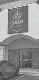  ?? TERESA STEPZINSKI/FLORIDA TIMES-UNION ?? 1810 Tacos Y Tequila, a new Mexican restaurant, plans to open at 950 Marsh Landing Parkway, Suite 370 in Jacksonvil­le Beach.