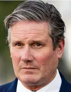  ??  ?? ‘Ditherer not a doer’ Sir Keir Starmer