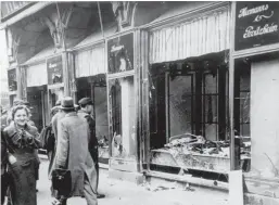  ?? ?? Kristallna­cht: Jewish shops attacked in Magdeburg