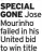  ?? ?? SPECIAL GONE Jose Mourinho failed in his United bid to win title