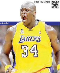  ??  ?? SHAQUILLE O’NEAL during his NBA days.