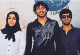  ??  ?? ■
From left: Shamma Al Qasem, Hazza Bani Malek and Hamad Al Rajab.