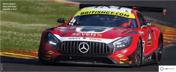  ??  ?? Mowle shared Merc with Ryan Ratcliffe in 2017