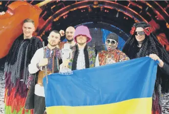  ?? ?? Ukraine’s Kalush Orchestra won this year’s contest.