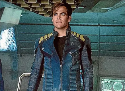  ??  ?? James T Kirk (Chris Pine) and company get more than a little roughed-up in Star Trek Beyond.