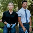  ?? ?? Fern Sutherland and Jarod Rawiri in The Brokenwood Mysteries.