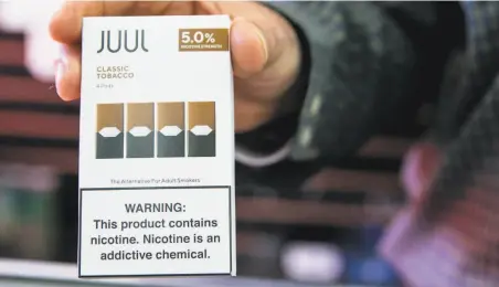  ?? Jessica Christian / The Chronicle ?? A ballot measure in November could overturn the S.F. ban on ecigarette sales, the city’s Ballot Simplicati­on Committee says.