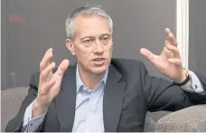  ?? REUTERS ?? James Quincey, CEO of Coca-Cola Co, gestures during an interview with Reuters in Lagos, Nigeria.