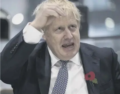  ??  ?? 0 Boris Johnson is targeting disaffecte­d Labour’s Leave supporters – but it has the sincerity of a Trump tweet