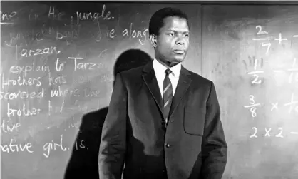  ?? ?? The late Sidney Poitier as teacher Mark Thackeray in To Sir, With Love. Photograph: Silver Screen Collection/Getty Images