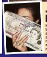  ??  ?? ...IF YOU WANT TO FLASH THE CASH? Hirst famously uses assistants to make his work – including artist pal Jonathan Yeo, above, as Katie’s Instagram picture reveals. And where can a girl stash all that loot? In a £50 note handbag, of course!