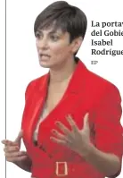  ?? EP // La portavoz del Gobierno, Isabel Rodríguez ??