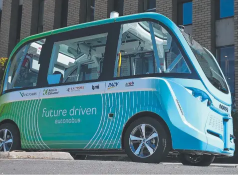  ??  ?? AUTONOMOUS: Maintainin­g the security of driverless buses is viewed as a growth industry.