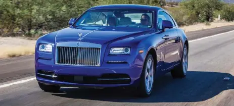  ?? DEAN FARRELL ?? The 624-horsepower, $284,900 Rolls-Royce Wraith might be the first Rolls where the best seat is behind the steering wheel and not in the back.