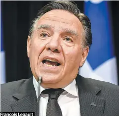  ??  ?? François Legault