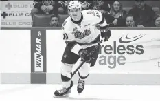  ?? KEITH HERSHMILLE­R ?? Regina Pats forward Austin Pratt has shed more than 25 pounds in hopes of securing a more prominent role on the team.