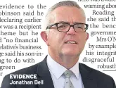  ??  ?? EVIDENCE Jonathan Bell