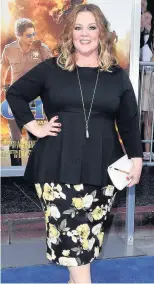  ??  ?? TALENT Melissa McCarthy, Amy Schumer, below, and Patricia Arquette, bottom