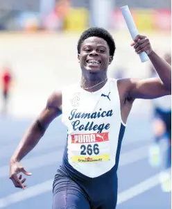  ?? FILE ?? Jamaica College’s Christophe­r Scott