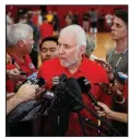  ?? AP/JOHN LOCHER ?? San Antonio Spurs Coach Gregg Popovich is leading USA Basketball, which begins play in less than a month at the FIBA World Cup in China.