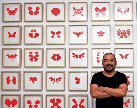  ?? — P. NATHAN/The Star ?? ‘I didn’t arrange them (the artworks) with a specific theme in mind. I just hung them intuitivel­y and in the end, they balance each other out,’ says artist Lian Kian Lek about his exhibition Das Wollen.