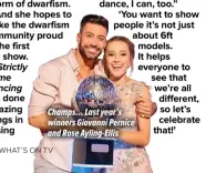  ?? ?? Champs… Last year’s winners Giovanni Pernice and Rose Ayling-ellis