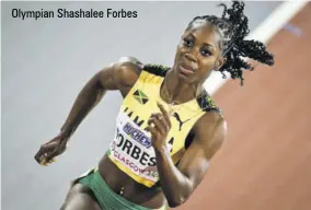  ?? ?? Olympian Shashalee Forbes