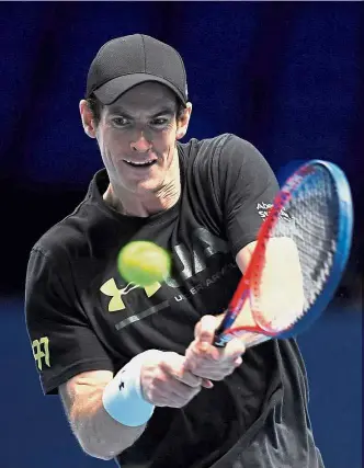  ??  ?? Missing tennis: Britain’s Andy Murray just wants to get back to playing tennis again after being out of action since July.