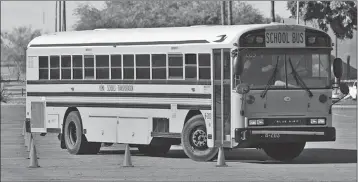  ?? YUMA SUN FILE PHOTO ?? YUMA UNION HIGH AND YUMA ELEMENTARY SCHOOL DISTRICTS are seeking bus drivers for the 2018-19 school year.