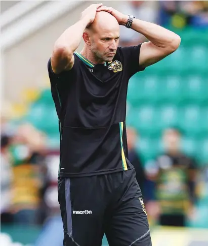  ?? PICTURE: Getty Images ?? Underfire: Jim Mallinder must find a way to rekindle form of 2013-14