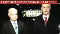  ??  ?? William Waack (à dir.) com o convidado Paulo Sotero no vídeo em que se ouve “É coisa de preto”