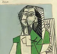  ??  ?? Stili
Da sinistra, René Magritte «La fenêtre ouverte» (1966), Pablo Picasso «Femme assise» (1953) e Giambettin­o Cignaroli «Cleopatra» (circa 1770)