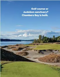  ?? ?? Golf course or Audubon sanctuary? Chambers Bay is both.