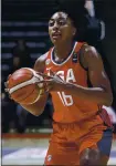  ?? SRDJAN STEVANOVIC — GETTY IMAGES ?? The Sparks’ Nneka Ogwumike, a six-time WNBA All-Star, is president of the Women’s National Basketball Players Associatio­n.