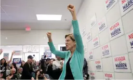  ??  ?? Elizabeth Warren: great debate. Photograph: David Ryder/Reuters