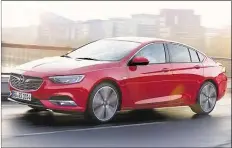  ?? BILD: OPEL ?? Grand Sport nennt Opel die Limousine des Insignia. Der neue Turbobenzi­ner hat 200 PS.