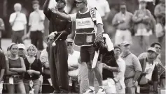  ??  ?? PROTECTION: Steve Williams was by Tiger Woods’s side for most of his major wins.