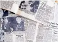  ??  ?? Heather Alley kept a collection of scrapbooks of news reports from the 1956 Springboks tour to New Zealand.