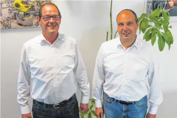  ?? FOTO: EKS ?? Josef Müller, Geschäftsf­ührer, und Holger Hämmerle, Leiter Digitale Innovation­en bei der EKS InTec GmbH.