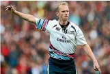  ?? PHOTO: GETTY IMAGES ?? Wayne Barnes was vilified for having ‘‘robbed’’ the All Blacks in the 2007 World Cup quarterfin­al against France.