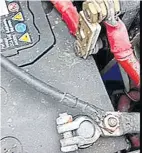  ?? ?? Very loose connection­s for a bow thruster.