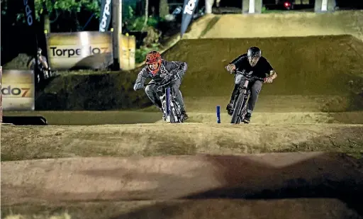  ?? FRASER BRITTON ?? The pump track in Blenheim will be similar in style, but much smaller than, the Rotorua Crankworx pump track.