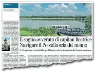  ??  ?? ● L’AiPo, l’Agenzia interregio­nale per il fiume Po, non può fare la manutenzio­ne del Po per mancanza di risorse
● Sabbia e altri detriti oggi rendono impossibil­e la navigazion­e nel tratto pavese