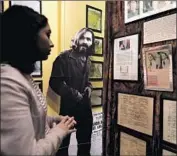  ?? Gary Coronado Los Angeles Times ?? THE CHARLES MANSON exhibit at the Museum of Death in Los Angeles. His “family” claims more space than any other display at the repository.