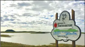  ??  ?? The Inuvik-tuktoyaktu­k Highway permanentl­y connects the commercial centre of Inuvik, its iconic Igloo Church pictured here, to Tuktoyaktu­k, a small community on the Arctic coast and home of the largest cluster of ice-cored pingos in the world.