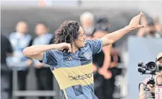  ?? /EFE. ?? El delantero uruguayo Edinson Cavani será baja hoy para el ‘Xeneize’ en su visita al Fortaleza de Brasil.