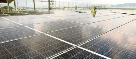  ??  ?? Going green: Business players have welcomed Budget 2020’s tax incentives, which are expected to encourage greater adoption of renewable energy in Malaysia.