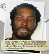  ??  ?? Rudy Gueden 30 vuoden vankeustuo­mio lyheni 16 vuoteen pikaoikeud­enkäynnin jälkeen. Hän on edelleen ainoa Kercherin murhasta tuomittu.
